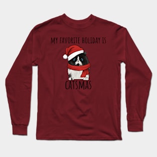 My Favorite Holiday Is CatsMas Long Sleeve T-Shirt